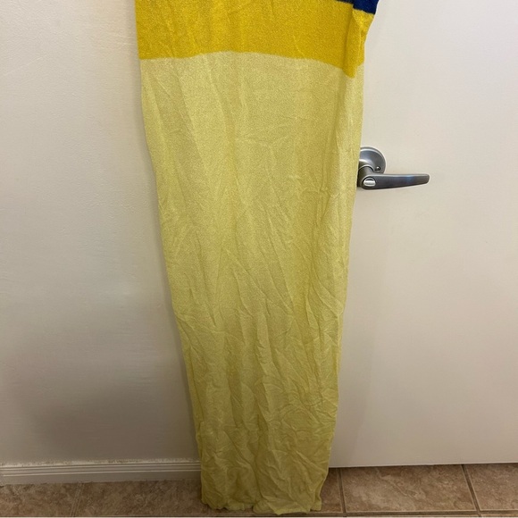 NWT Free People Beach Colorblock Knit Maxi Tank Dress Cover Up Size Small - Picture 3 of 7